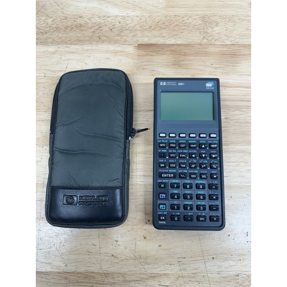 Hewlett Packard HP 48G+ Calculator HP 48G plus With 128K RAM Tested